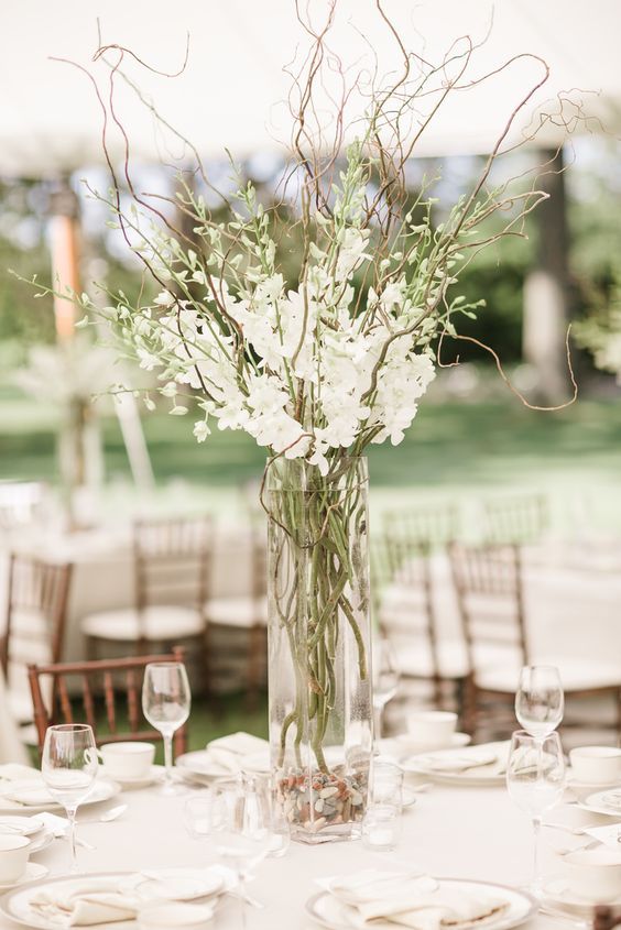 Curly Willow Branch Wedding Centerpiece Curious Country Creations