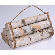 White Birch Firewood Bundle - 6 Log Decorative Bundle