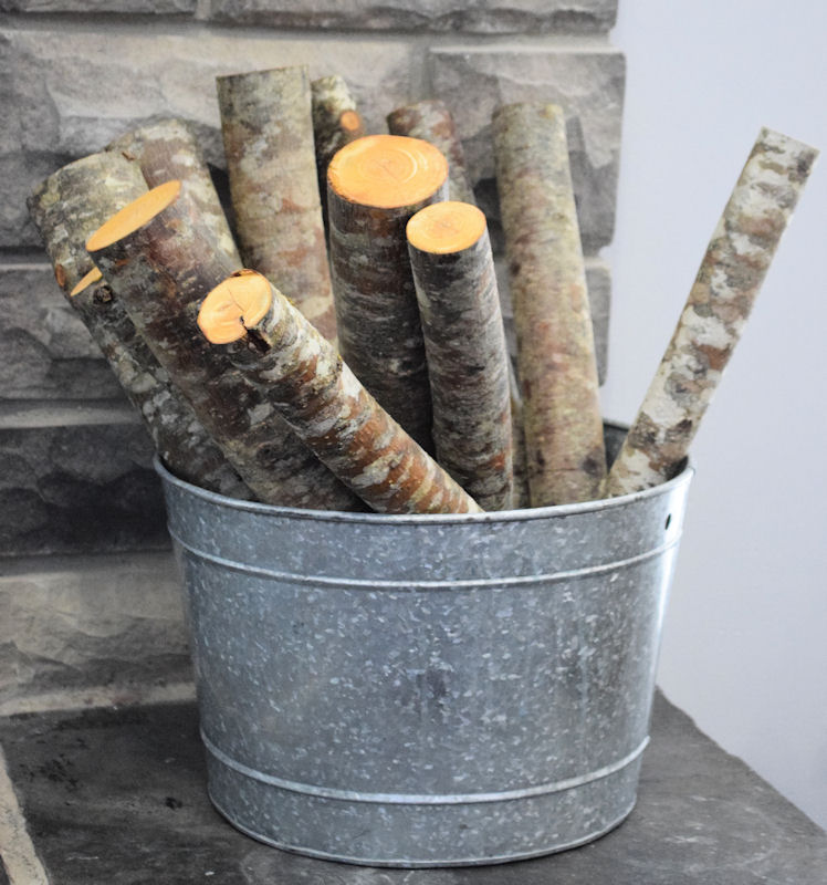 Red Alder Firewood Logs Loose Decorative Medium Logs