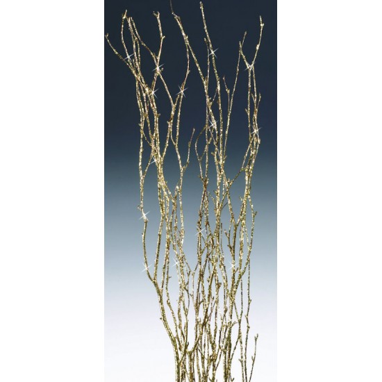 Gold Glittered Birch Branches