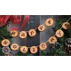 Happy Holidays Wood Round Garland or Wreath Decoration