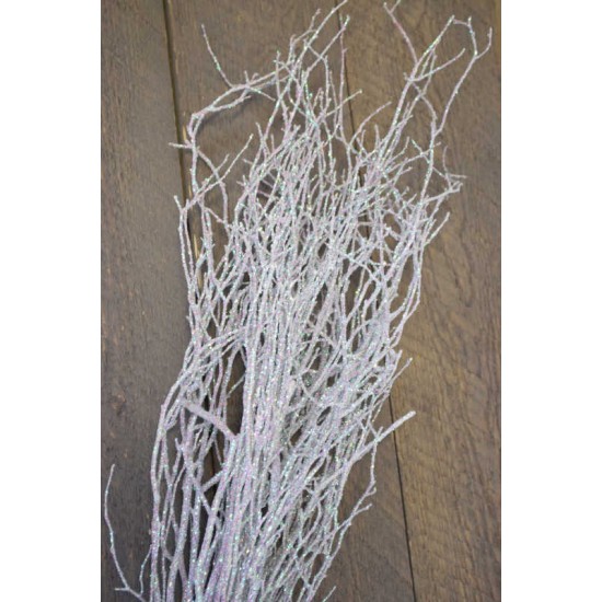 Sweet Huck Branches - White Sparkle bunch