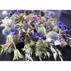 Dried Flower Blue Bouquet Garden Bunch