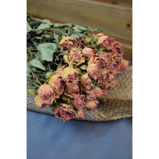 Mini Dried Rose Bouquet - Pink Mini Dried Rose Bouquet - Pink