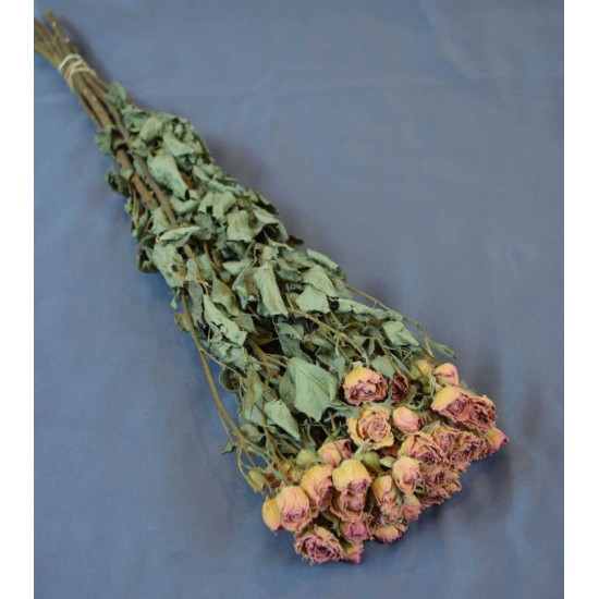 Mini Dried Rose Bouquet - Pink