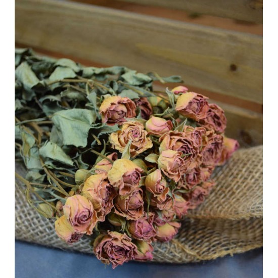 Mini Dried Rose Bouquet - Pink Mini Dried Rose Bouquet - Pink