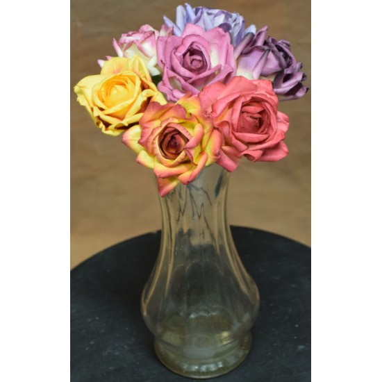 Beautiful Parchment Roses - Wood Roses Beautiful Parchment Roses - Wood Roses
