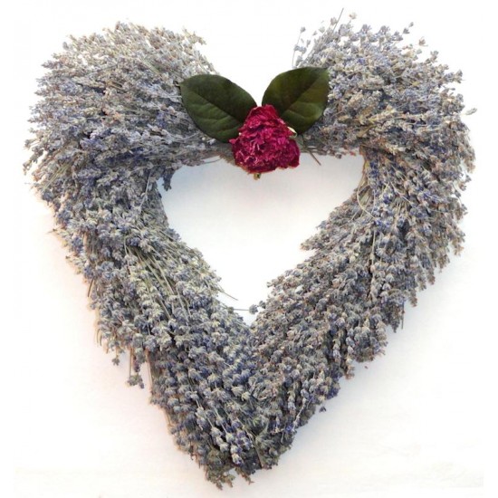 Heart Shaped Lavender Wreath