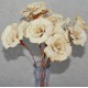 Wood Palm Roses Bunch