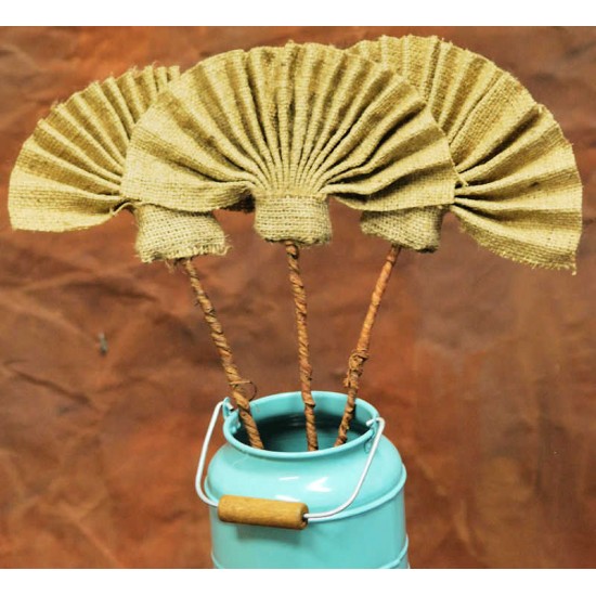 Decorative Burlap Fans - Teddy Fans Decorative Burlap Fans - Teddy Fans