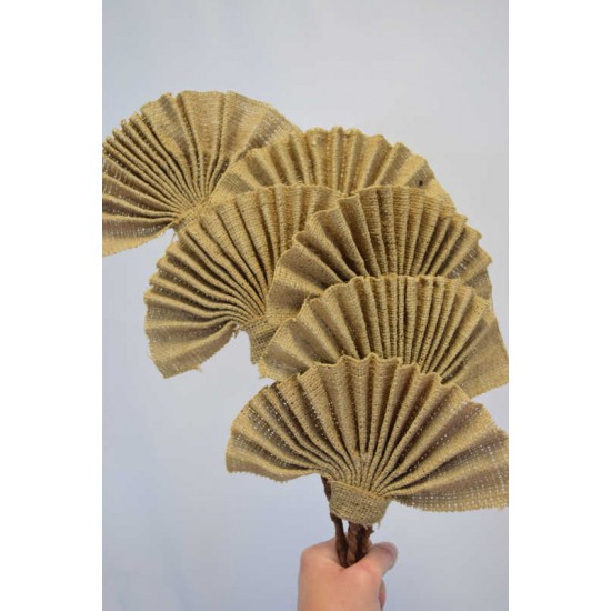 Decorative Burlap Fans - Teddy Fans Decorative Burlap Fans - Teddy Fans