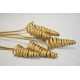 Dried Cane Cones - Gold Painted