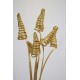 Dried Cane Cones - Gold Painted