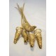 Dried Cane Cones - Gold Painted