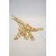 Dried Cane Springs - Gold Painted Dried Cane Springs - Gold Painted