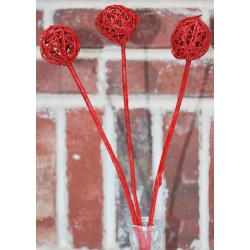 Dried Vine Latta Balls Stemmed - Gold, Red or White