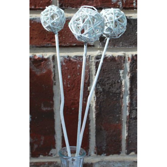 Dried Vine Latta Balls Stemmed - Gold, Red or White