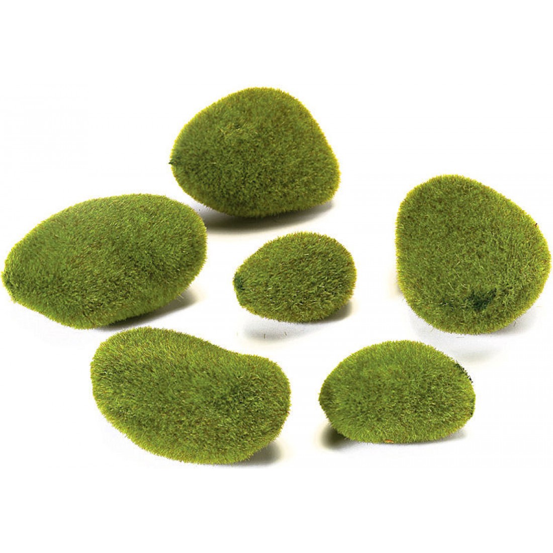Moss on Rocks (Assorted) - Stone Moss - Assorted Sizes Moss Stones