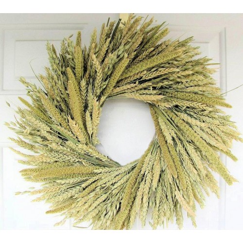 Wheat Wreath Dried Wreaths Curious Country Creations