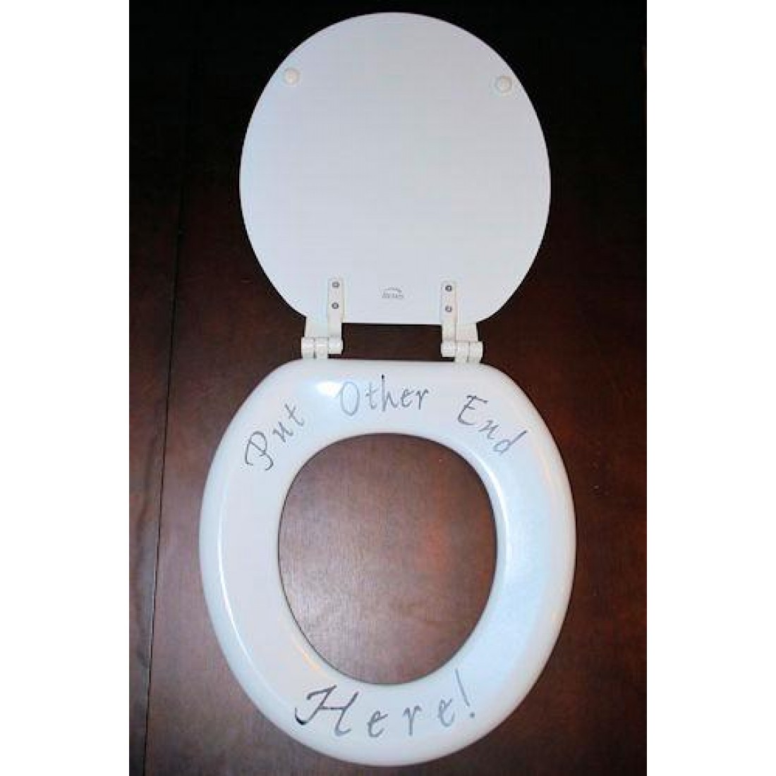 Toilet Seat with Personalized Message birthday gag gifts