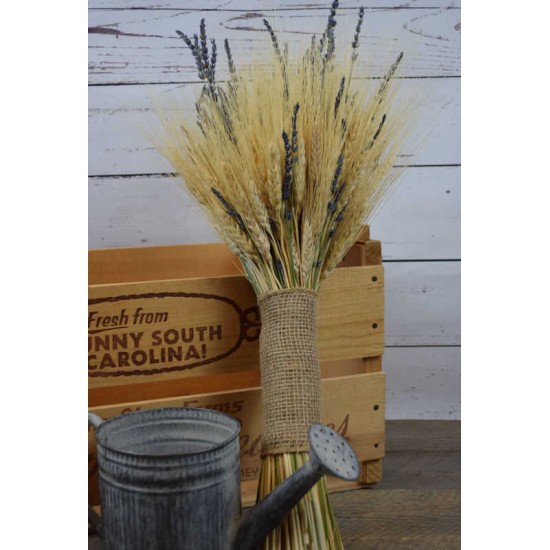 Vintage Wheat and Lavender Bouquet - 1lb Vintage Wheat and Lavender Bouquet - 1lb