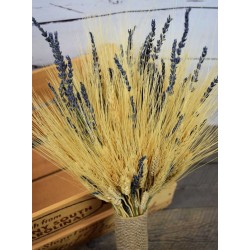 Vintage Wheat and Lavender Bouquet - 1lb