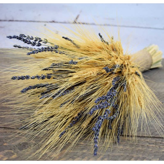 Vintage Wheat and Lavender Bouquet - 1lb