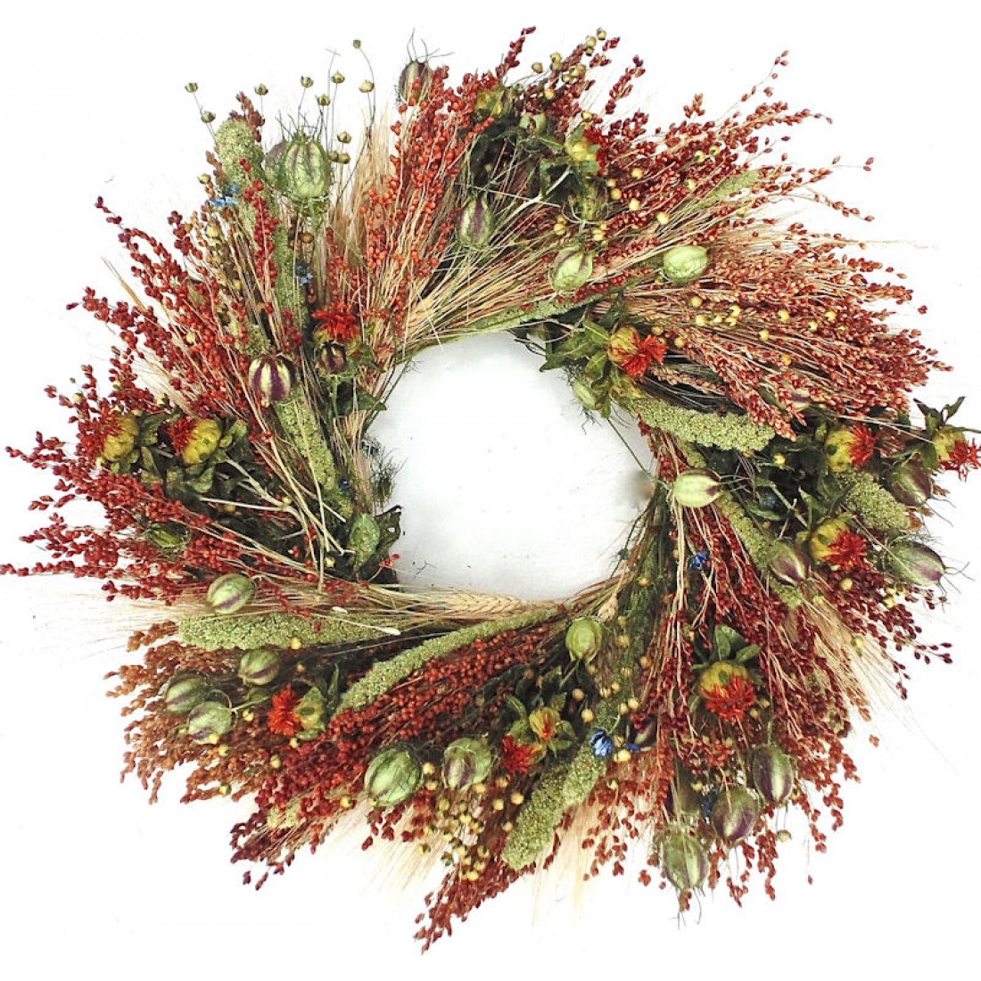 Beautiful Bird Feeder & Decorative Wreath 22 inch Dried Wreath