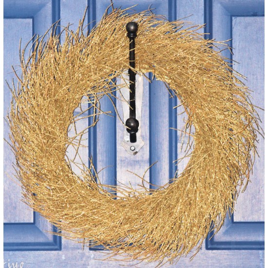 Decorative Gold Twig Wreath