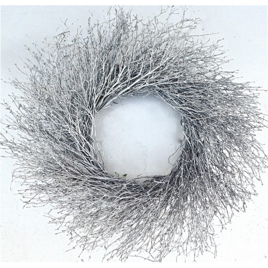 Silver Quail Brush Wreath