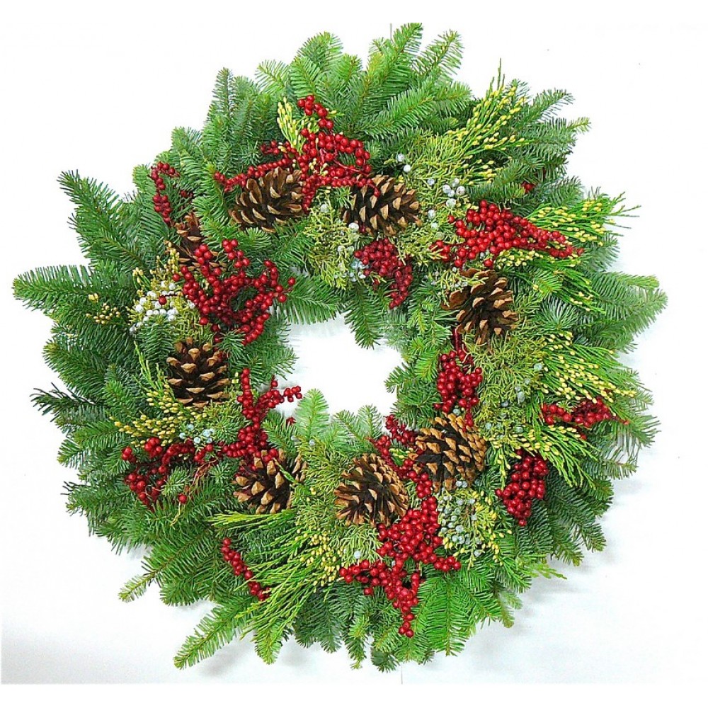 Evergreen Wreath Natural Wreaths Curious Country Creations