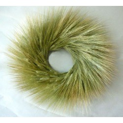 Bearded Green Wheat Wreath - 19 inch