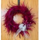 Pink Hackle Feather Wreath 18 inch diameter Pink Hackle Feather Wreath 18 inch diameter