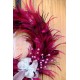 Pink Hackle Feather Wreath 18 inch diameter Pink Hackle Feather Wreath 18 inch diameter