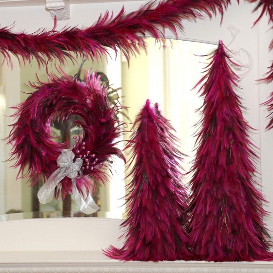 Pink Hackle Feather Wreath 18 inch diameter Pink Hackle Feather Wreath 18 inch diameter