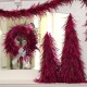 Pink Hackle Feather Wreath 18 inch diameter