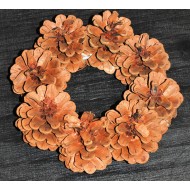 Mini Pine Cone Wreaths - 6 inch