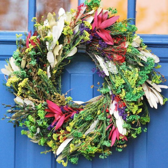 Preserved Bloom Wreath - Holiday Wreath