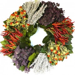 Dried Southwest Herb Wreath - 19 inch
